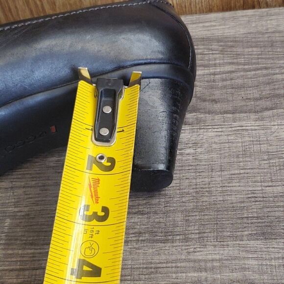 Ecco Women's Black Leather Heels Size 39 US 8-8.5 - Picture 11 of 11